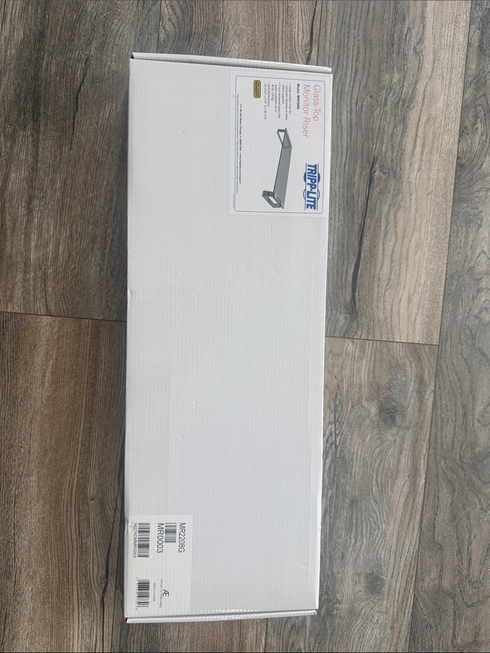 Glass top monitor riser